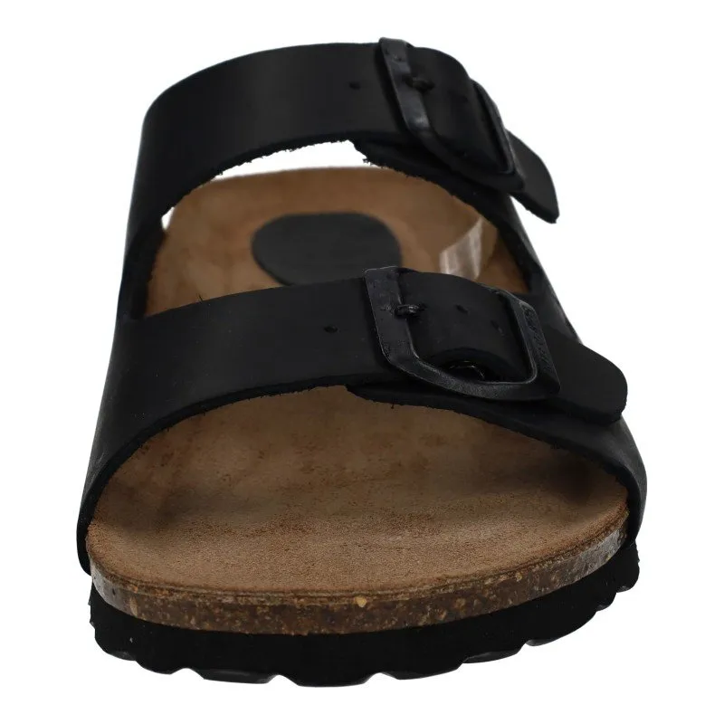 7206 SANDALIAS DE PIEL color NEGRO