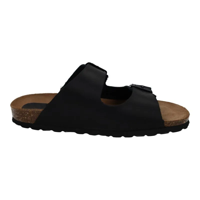 7206 SANDALIAS DE PIEL color NEGRO