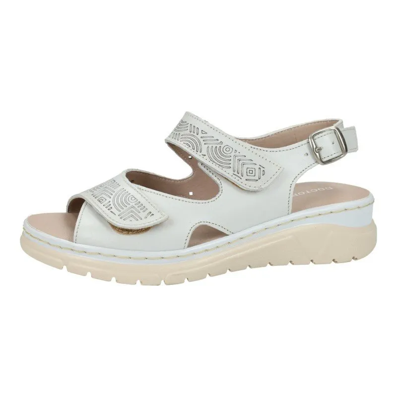 76020 Sandalias de piel color BLANCO