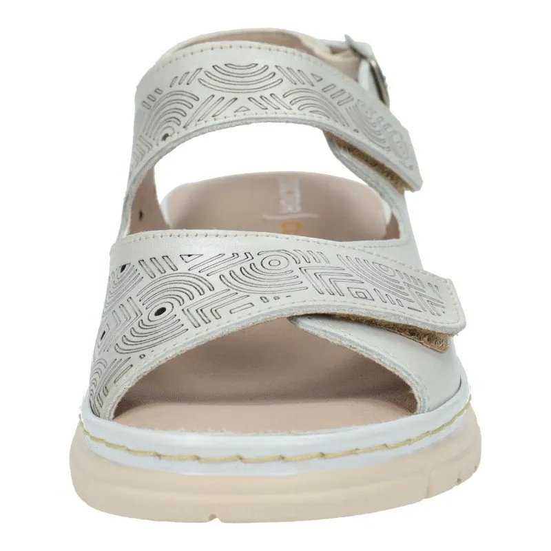 76020 Sandalias de piel color BLANCO