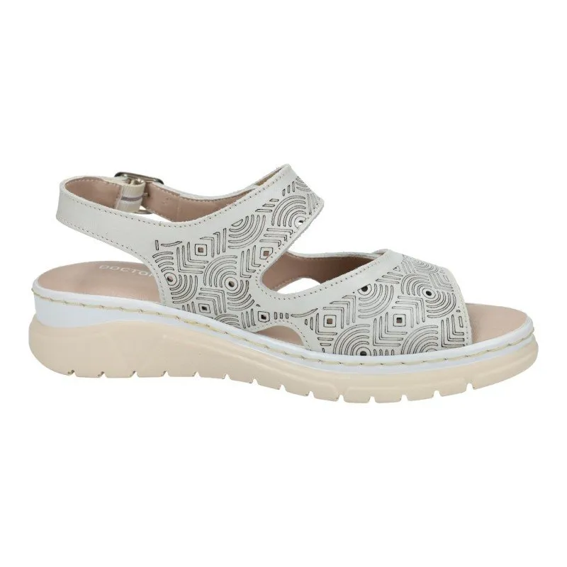 76020 Sandalias de piel color BLANCO