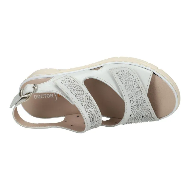 76020 Sandalias de piel color BLANCO