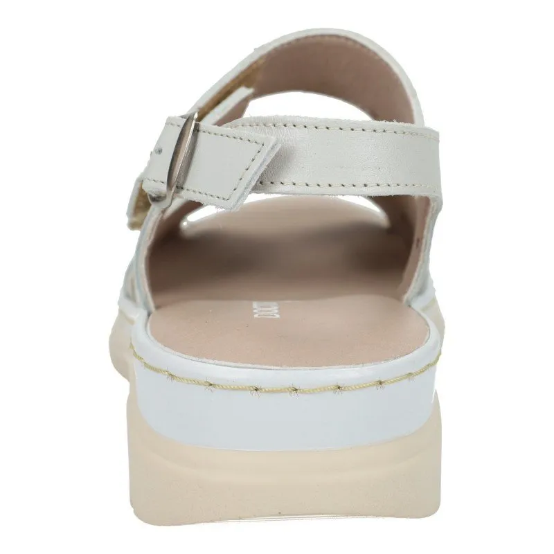 76020 Sandalias de piel color BLANCO