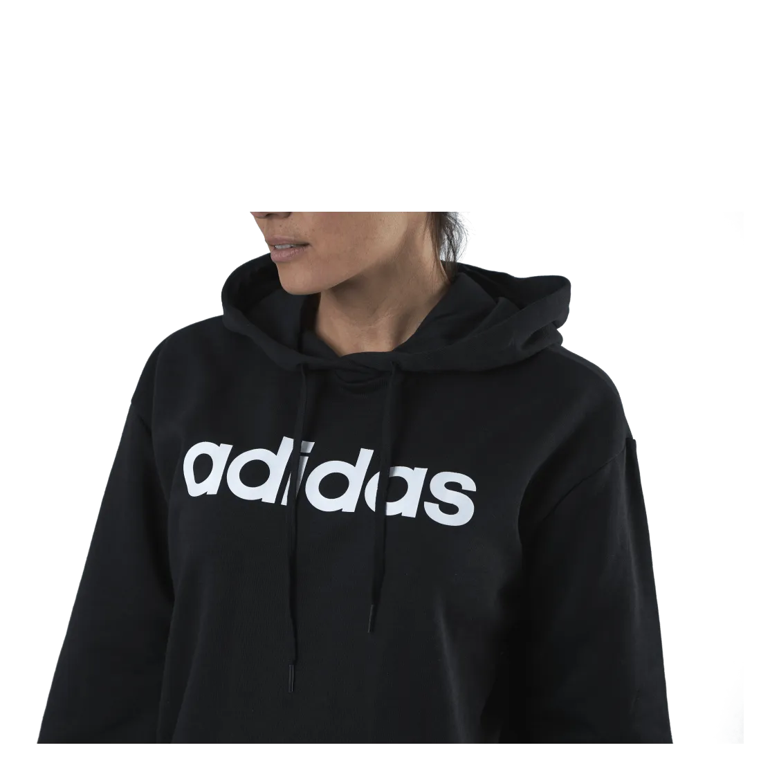 Adidas Essentials Oversized Hoodie Black / White