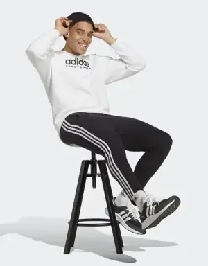 Adidas Pantalón Essentials Single Jersey Tapered Open Hem 3 bandas