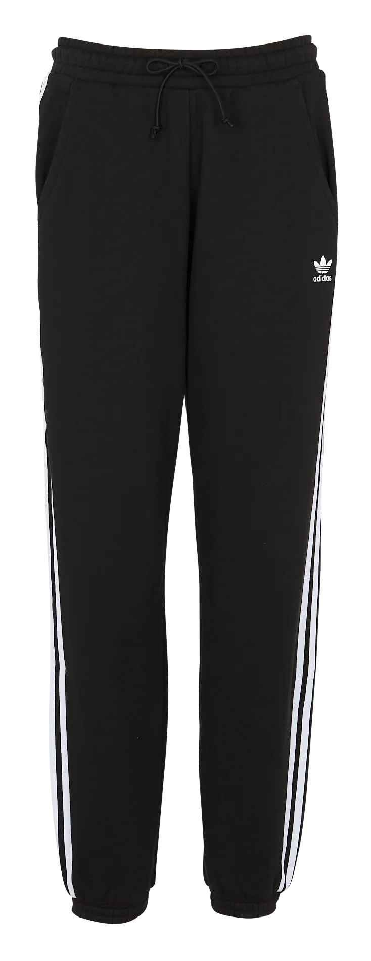 ADIDAS Pantalón de jogging de algodón recto en negro