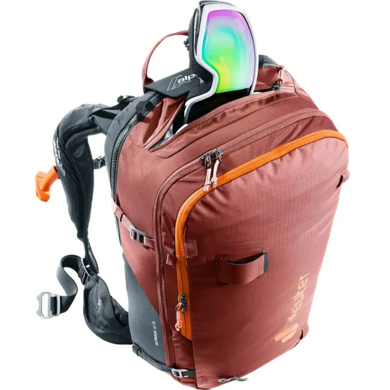 AIRBAG DE MUJER DEUTER ALPROOF TOUR 36+5 SL (ROJONEGRO)