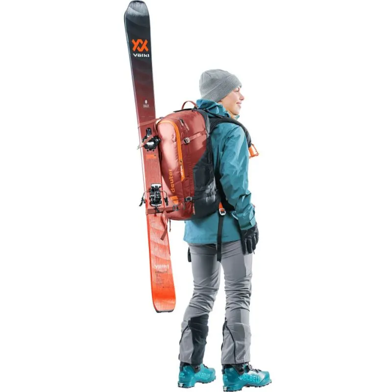 AIRBAG DE MUJER DEUTER ALPROOF TOUR 36+5 SL (ROJONEGRO)