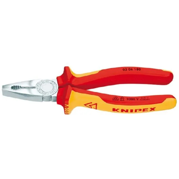 ALICATE UNIV. 180MM AISL.1000V M/BIM KNIPEX 03 06 180