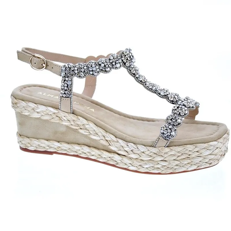 Alma en Pena Sandalias Mujer V241006 Beige