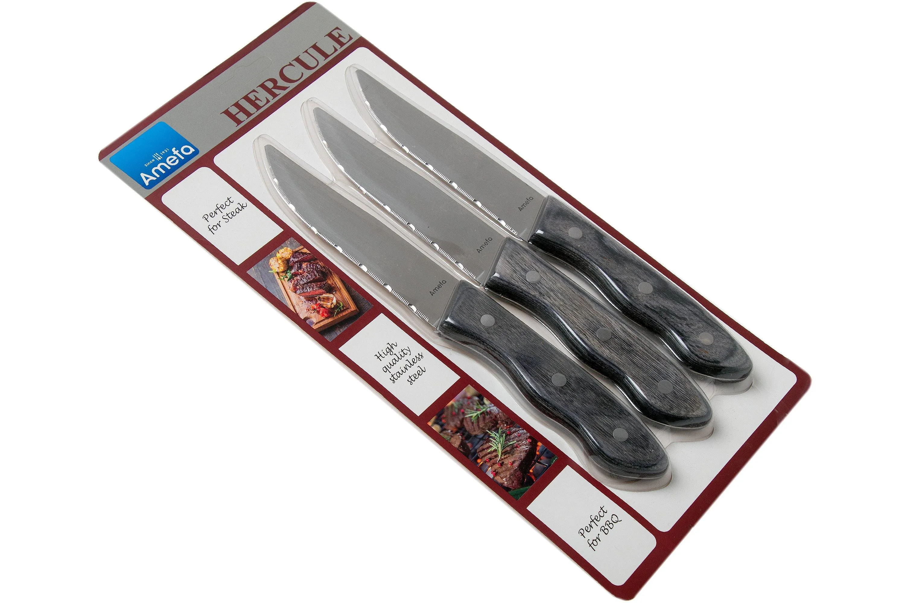 Amefa Hercule XXL 4917 tres cuchillos para carne