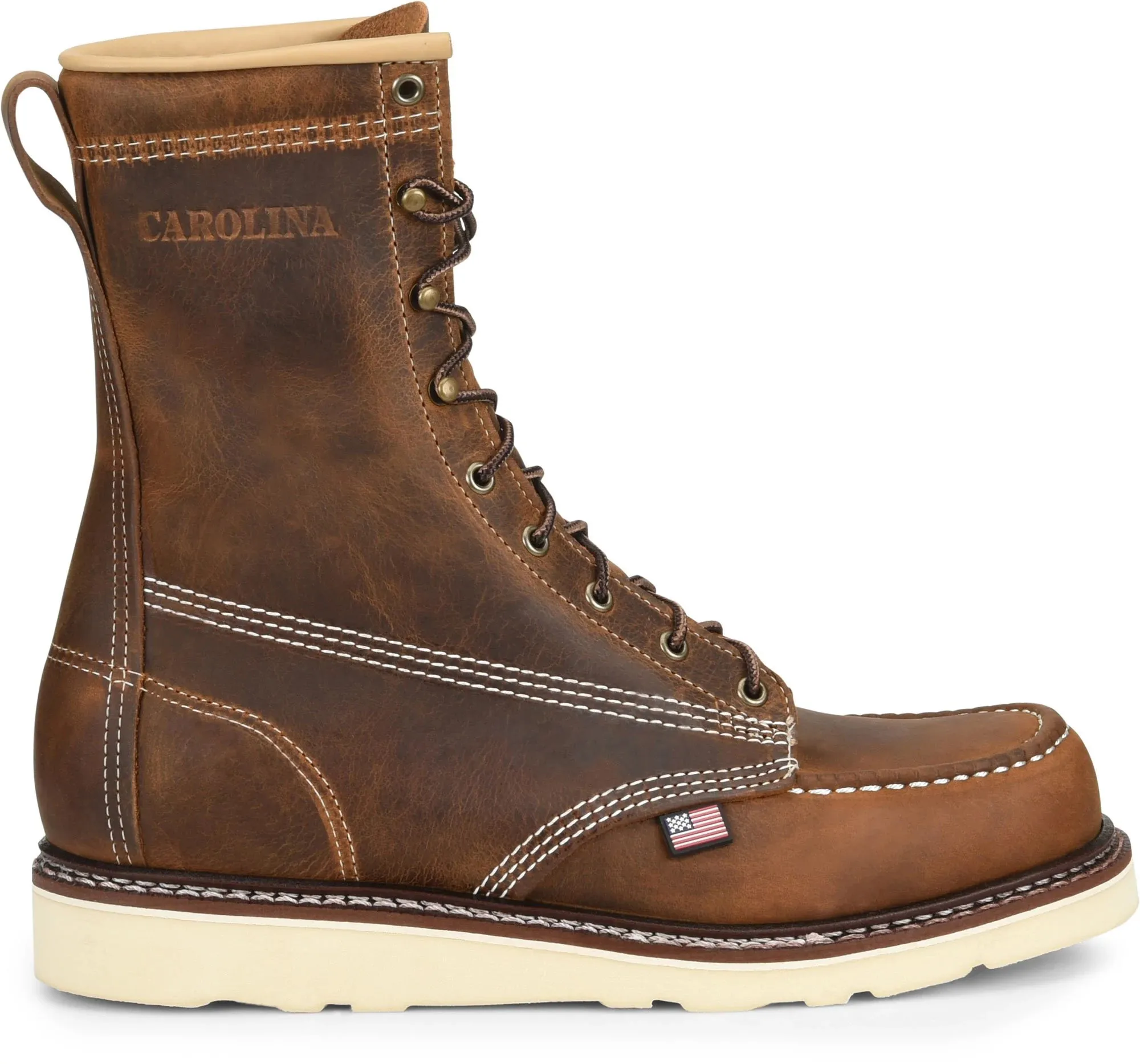 Amp 8" Steel Toe Moc Toe Wedge Work Boot