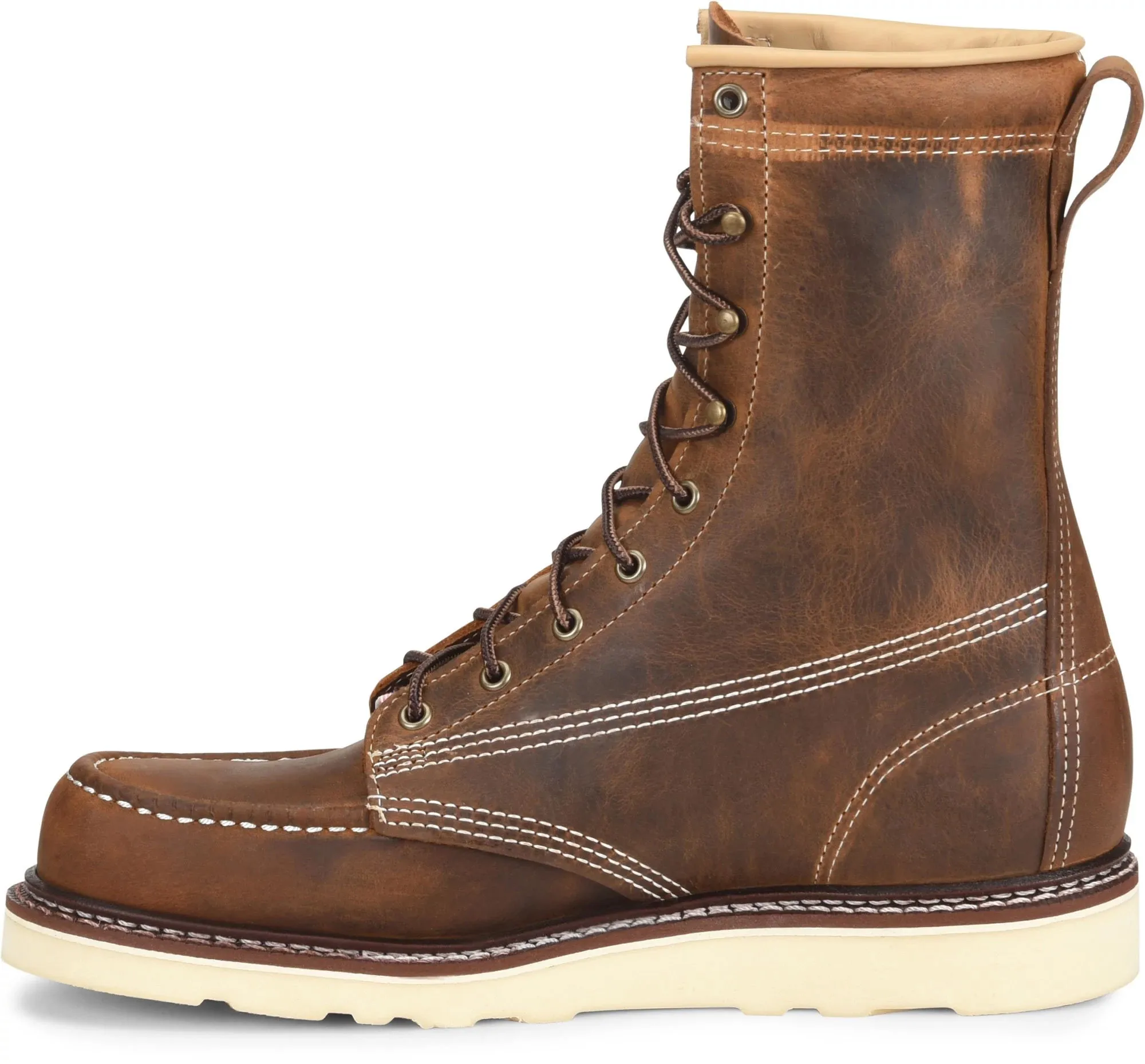 Amp 8" Steel Toe Moc Toe Wedge Work Boot