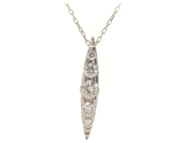 & Other Stories Collar de diamantes K18BG Brown Gold 0.30ct de Kashikey en excelente estado Castaño 