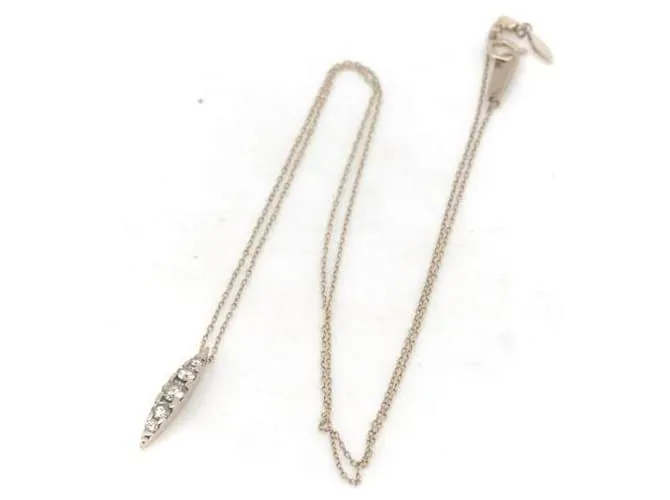 & Other Stories Collar de diamantes K18BG Brown Gold 0.30ct de Kashikey en excelente estado Castaño 