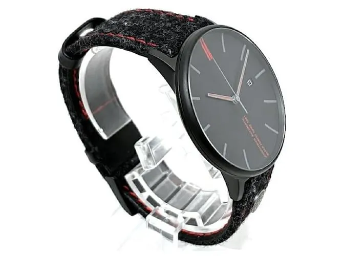 & Other Stories Reloj automático Junghans Black Forest Edition en excelente estado Negro 
