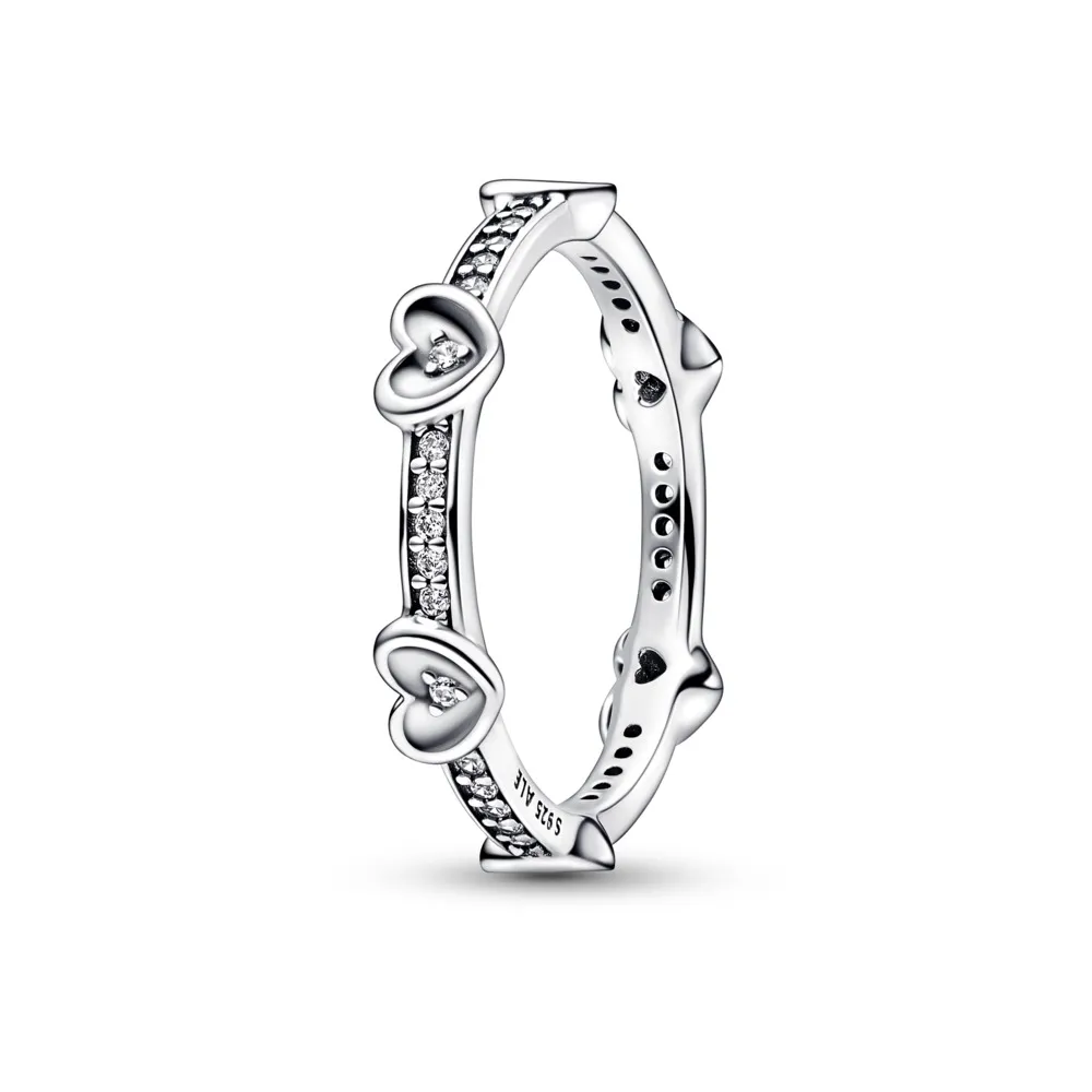 Anillo Corazónes Radiantes Brillantes 192496C01