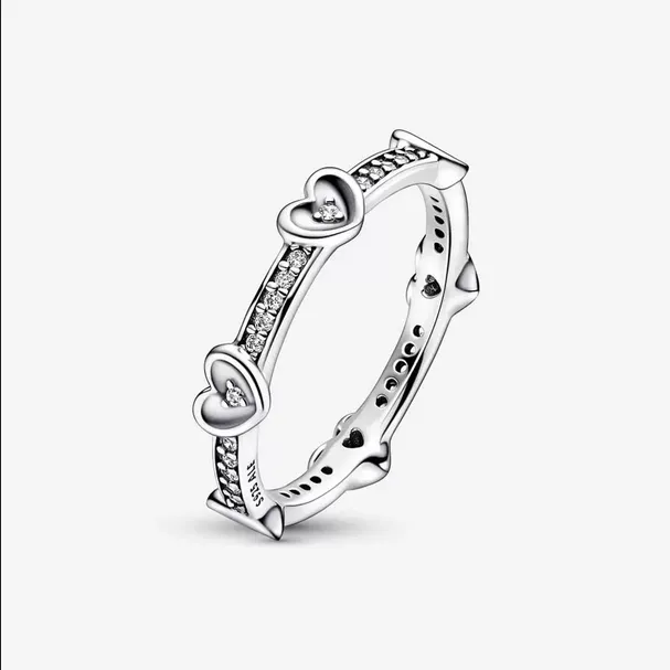 Anillo Corazónes Radiantes Brillantes 192496C01
