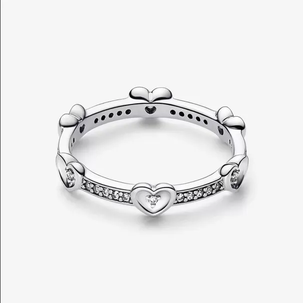 Anillo Corazónes Radiantes Brillantes 192496C01