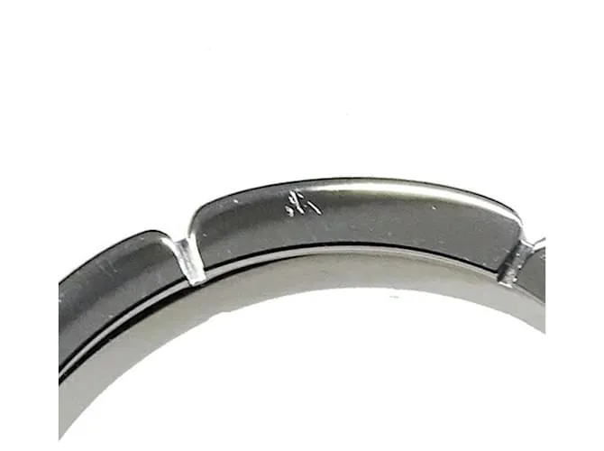 Anillo de banda de oro blanco de 18K Cartier 