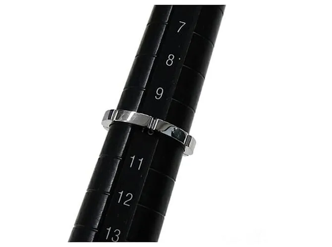 Anillo de banda de oro blanco de 18K Cartier 