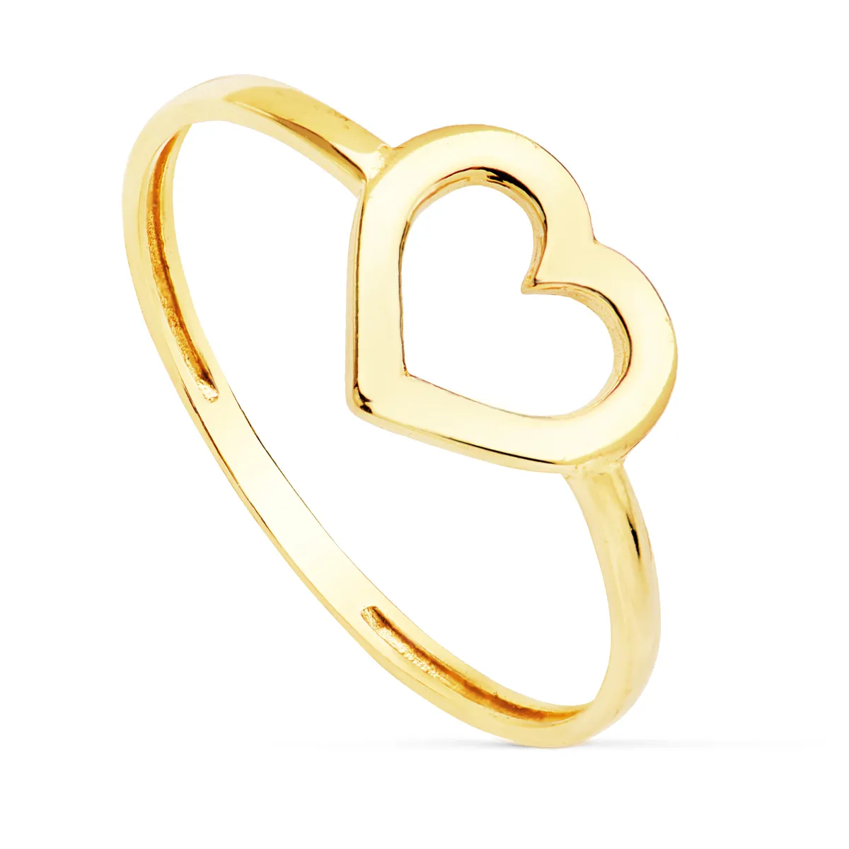 Anillo Oro Corazón 9 mm.