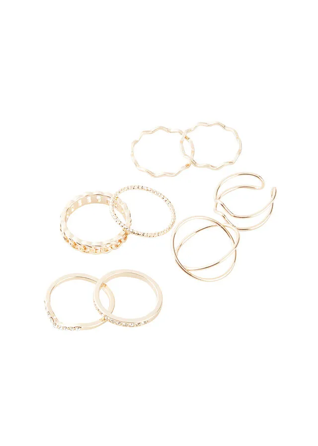 Anillo oro metálico