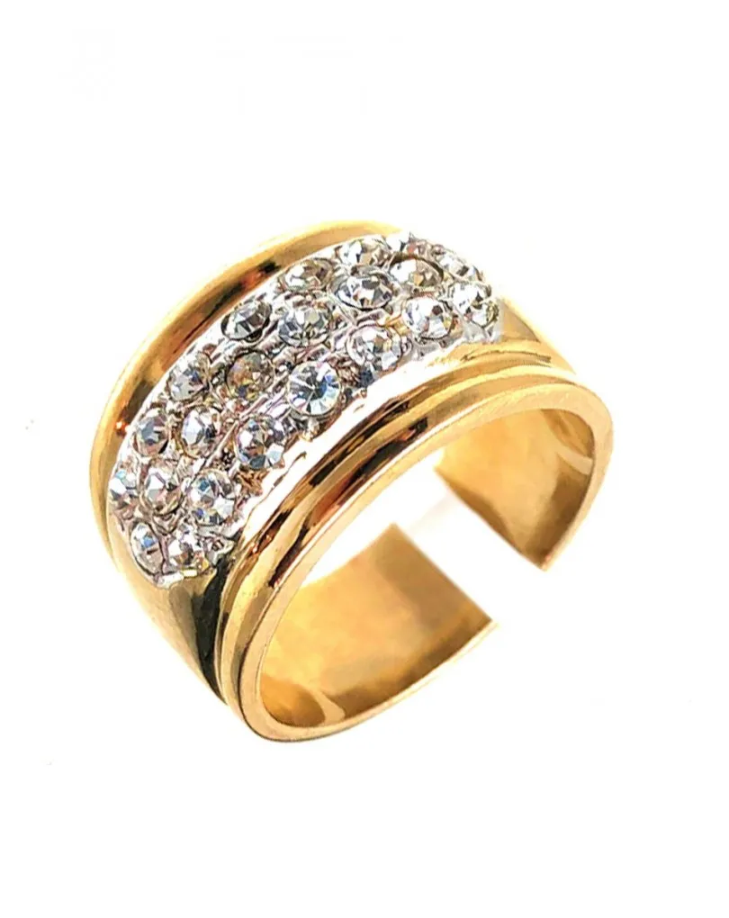ANILLOS MUJER CON BAÑO DE ORO DISEÑOS ELEGANTES 