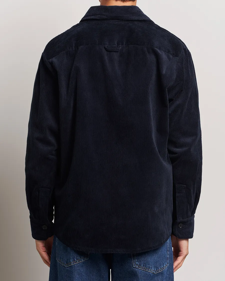 A.P.C. Bobby Corduroy Overshirt Dark Navy