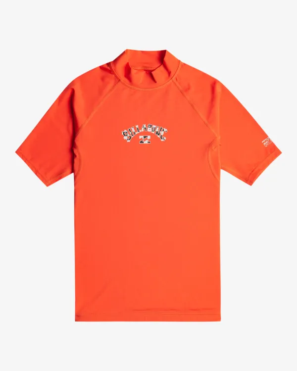 ARCH FILL  CAMISETA DE SURF DE MANGA CORTA CON PROTECCI&OACUTE;N SOLAR UPF 50 PARA CHICOS 816