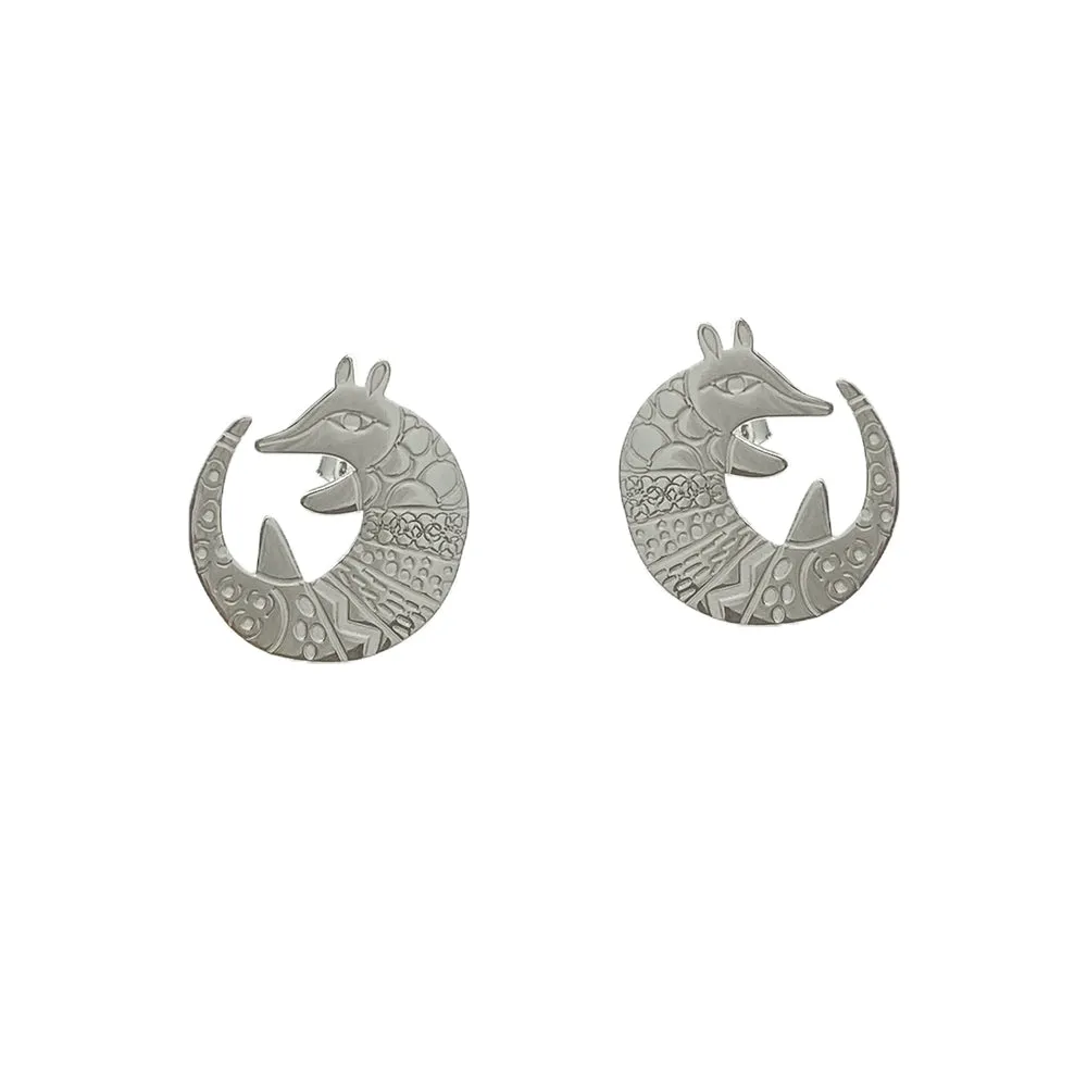 ARETES ARMADILLO CHENTEO   PLATA
