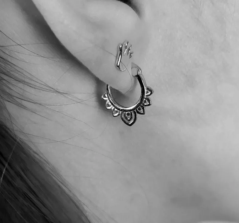 Aros plata mini étnico
