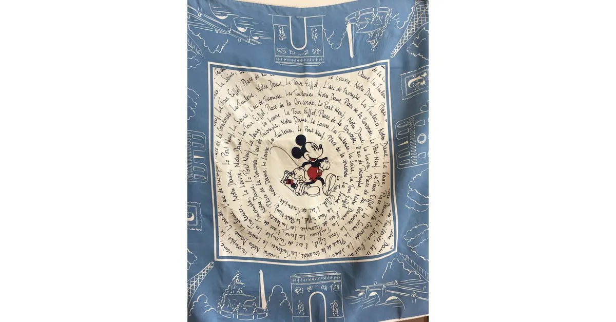 Autre Marque DONALDSON bufanda de seda disney Azul 