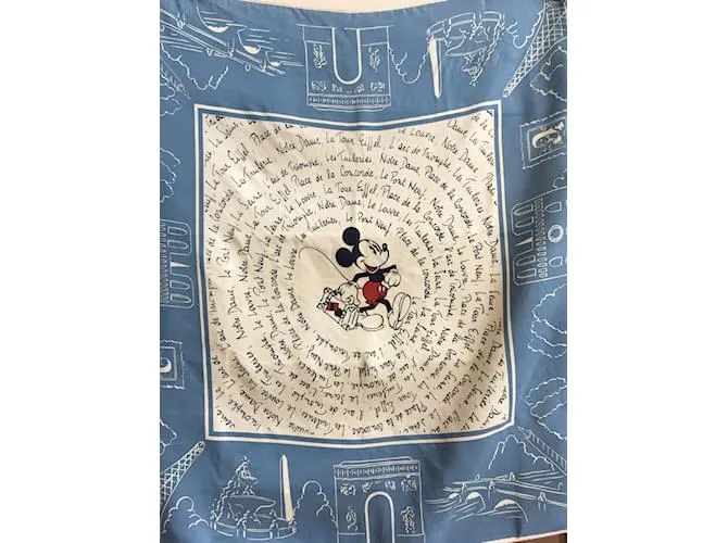 Autre Marque DONALDSON bufanda de seda disney Azul 
