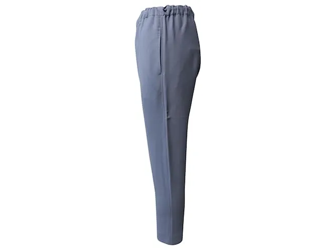 Autre Marque PANTALONES CÓNICOS BASSIKE EN VISCOSA AZUL 