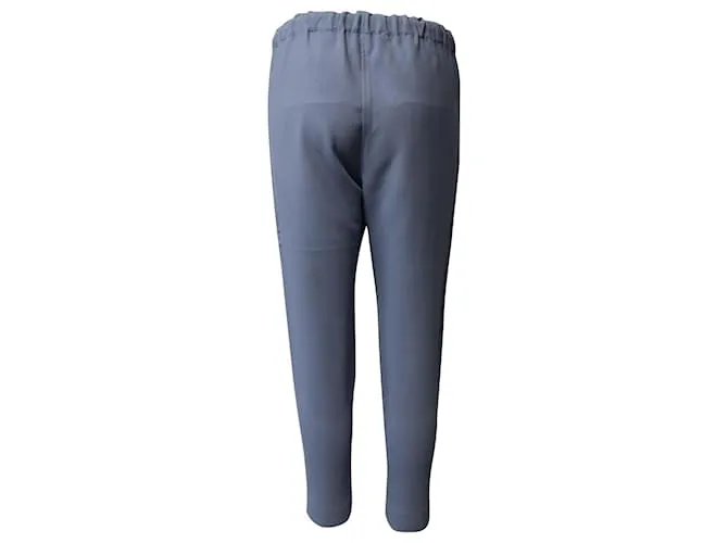Autre Marque PANTALONES CÓNICOS BASSIKE EN VISCOSA AZUL 