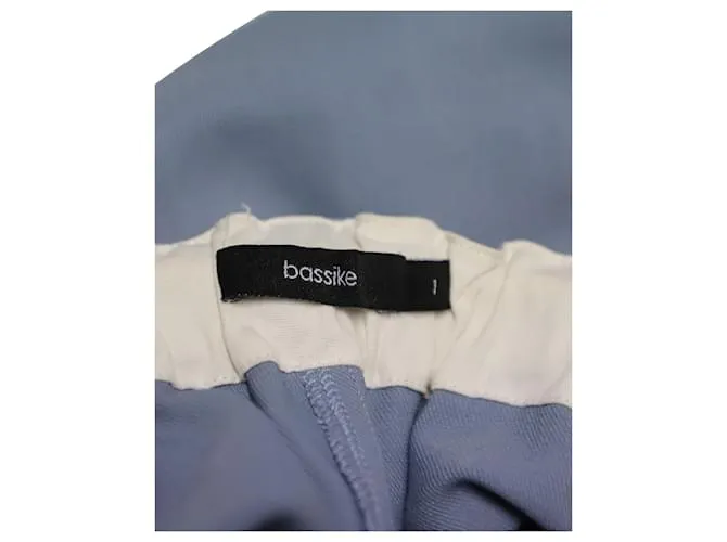 Autre Marque PANTALONES CÓNICOS BASSIKE EN VISCOSA AZUL 