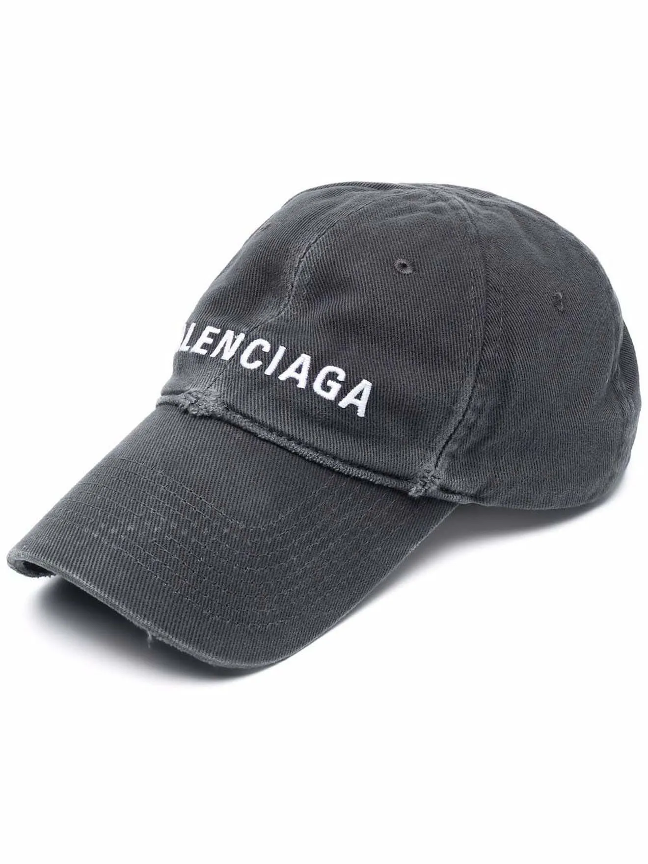 Balenciaga Washed Out Baseball Cap Dark Grey