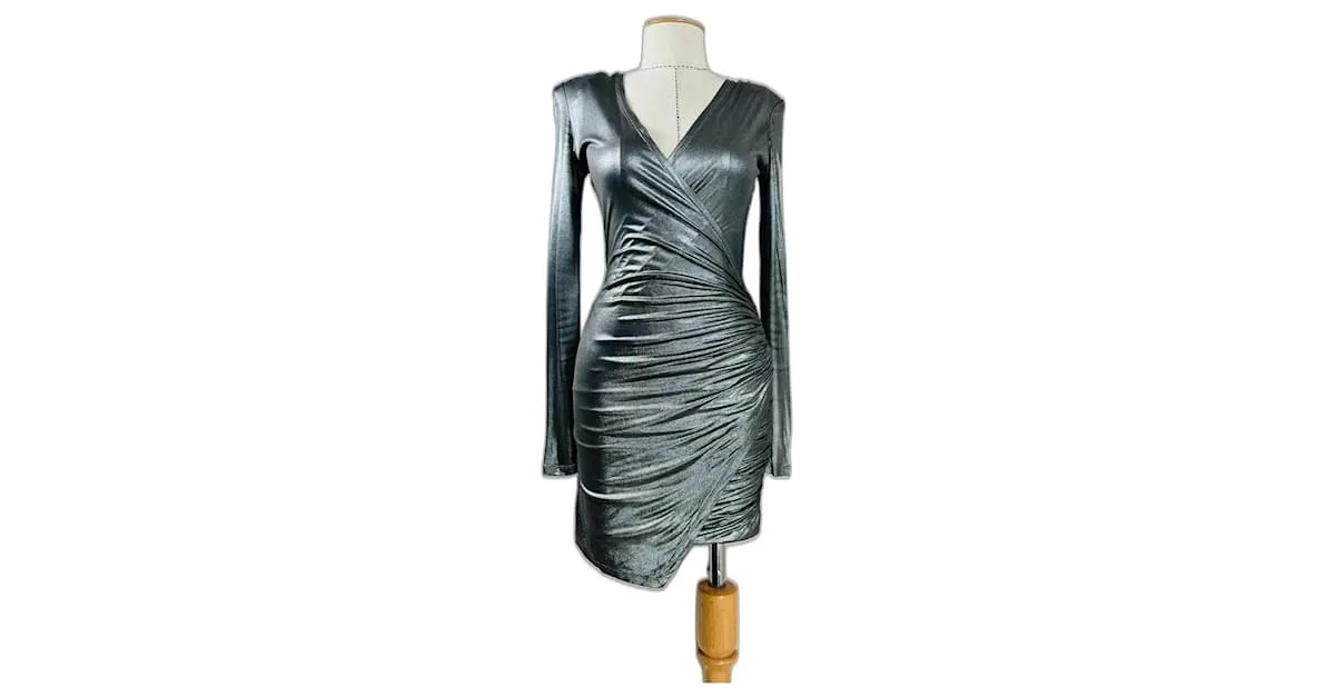 Balmain Vestidos Plata 