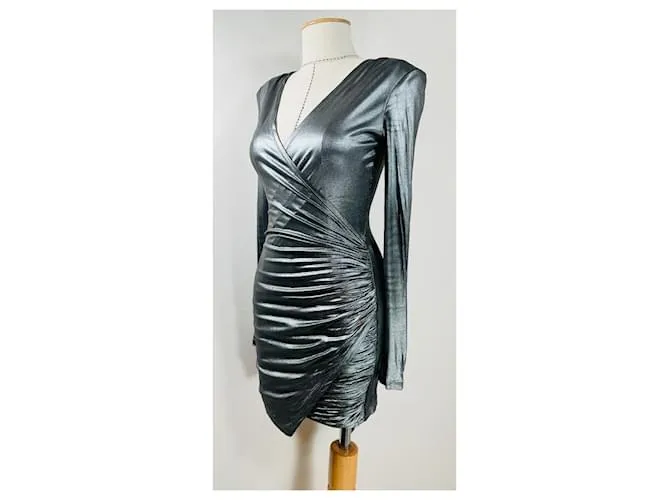 Balmain Vestidos Plata 