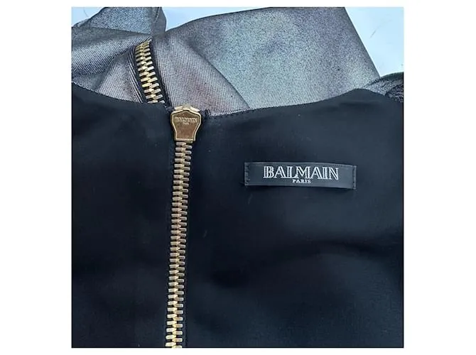 Balmain Vestidos Plata 