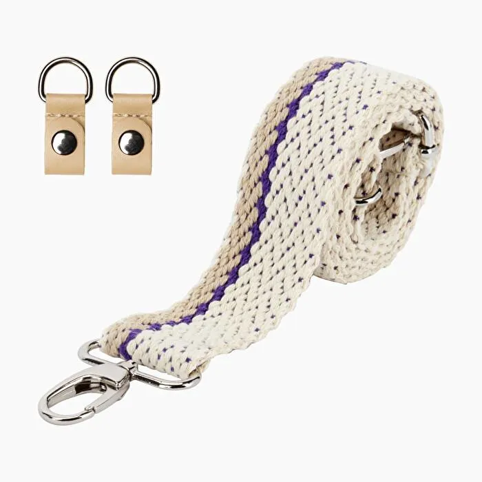 Bandolera con clip líneas arena