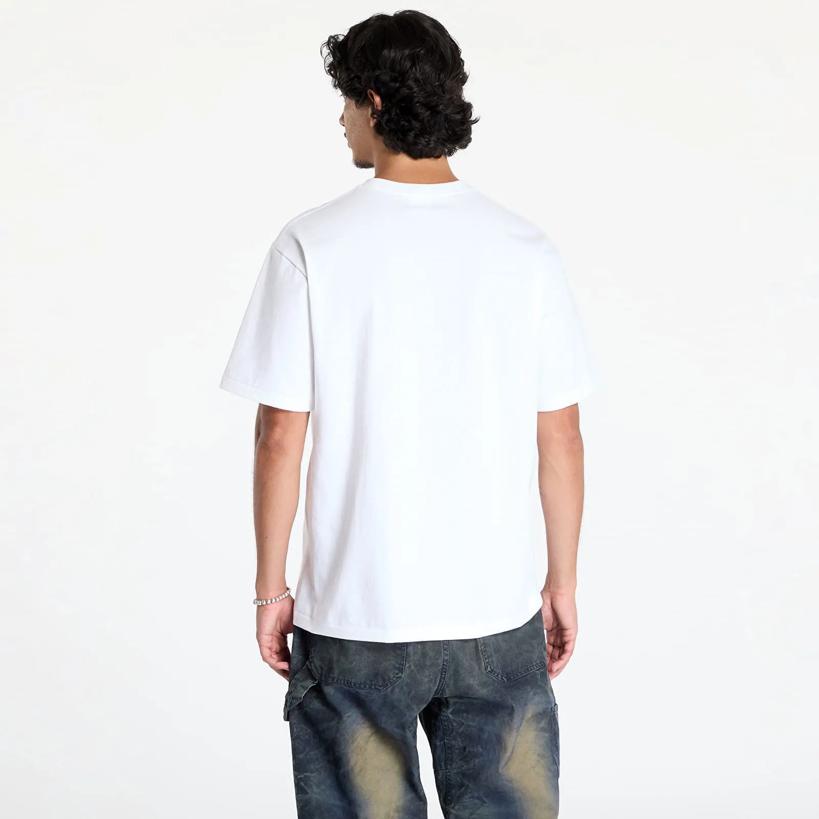 BAPE Tie Dye Bape Logo Tee White/ Black