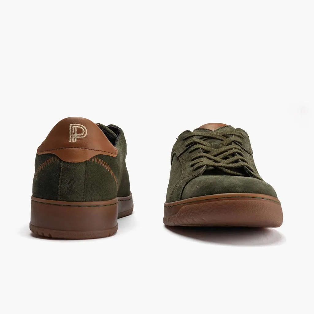 Basket en Serraje hombre color kaki