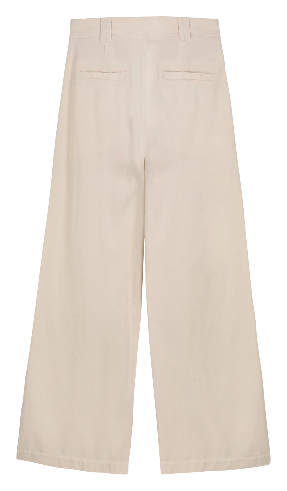 BOBO CHOSES Pantalón ancho de algodón de tiro alto en blanco