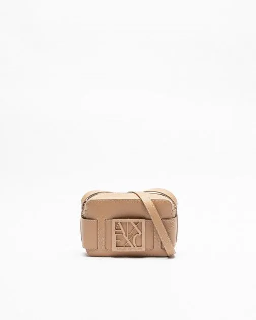Bolso de hombro Armani Exchange 942699 0A874 Camel