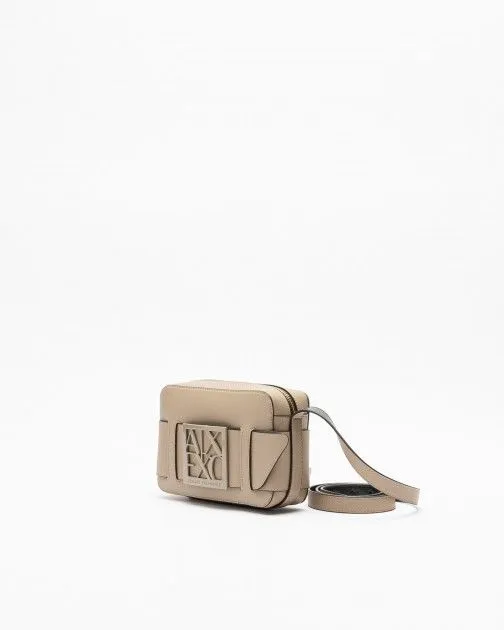 Bolso de hombro Armani Exchange 942699 0A874 gris pardo