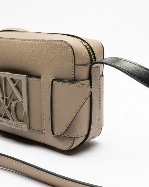 Bolso de hombro Armani Exchange 942699 0A874 gris pardo