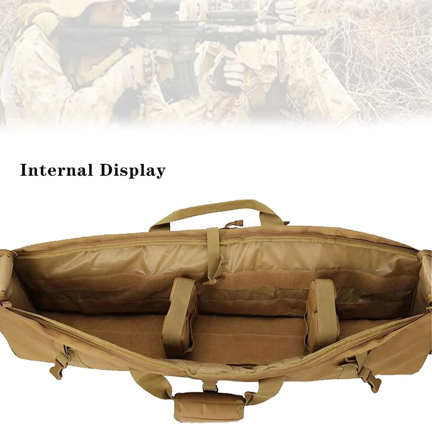 BomDog Bolsa Táctica Acolchada Y Suave para Carabina  Funda para Rifle Bolsa Táctica para Arma  Funda Táctica para Rifle Funda d