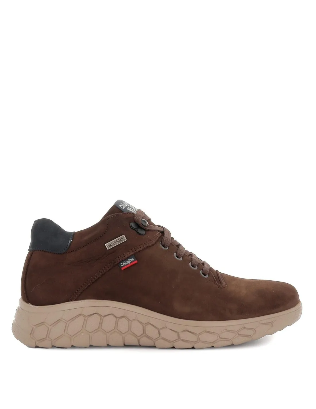 Bota resistente al agua piel nobuck hombre waterproof marrón. Callaghan
